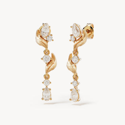 By Charlotte Through The Seasons Drop Earrings, Gold