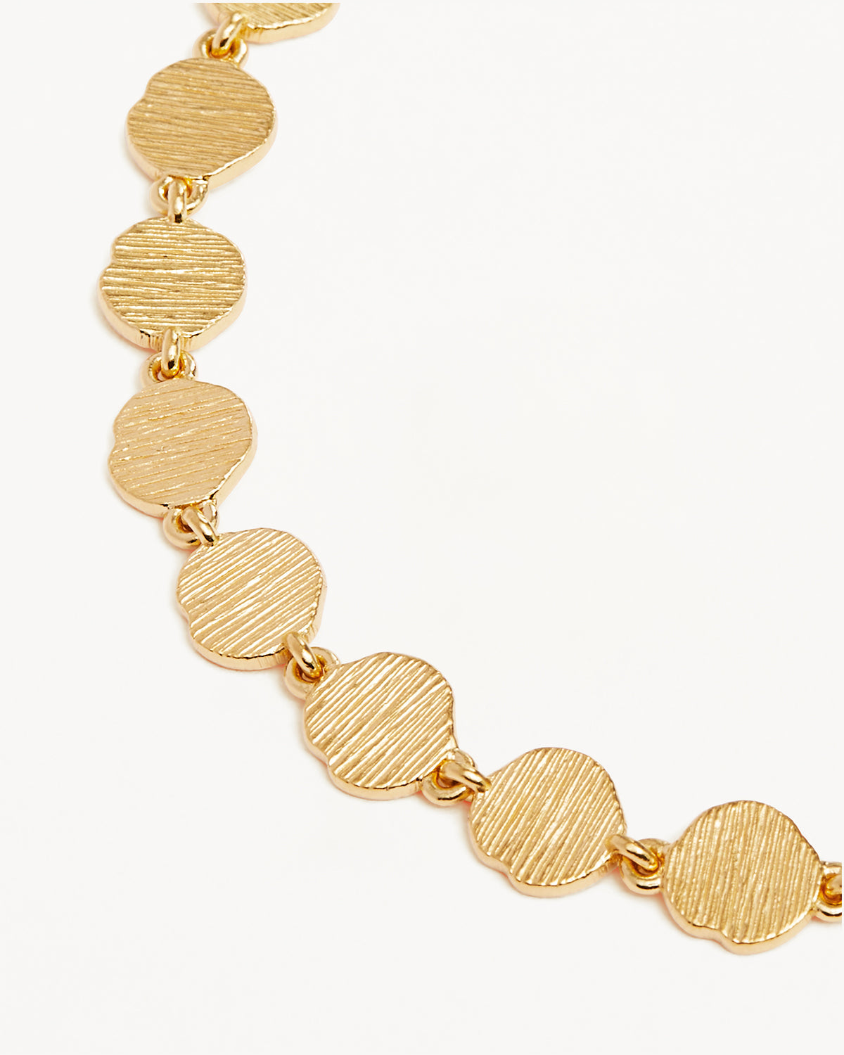 By Charlotte Woven Light Coin Bracelet, Gold or Silver