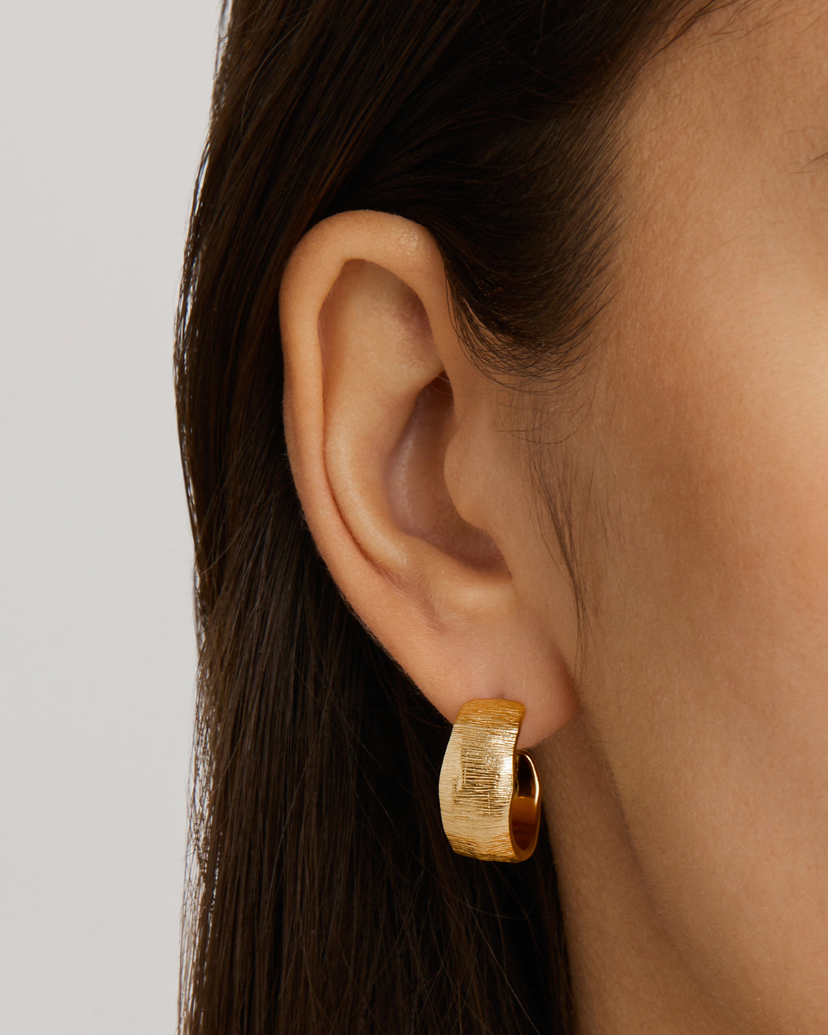 By Charlotte Woven Light Hoop Earrings, Gold