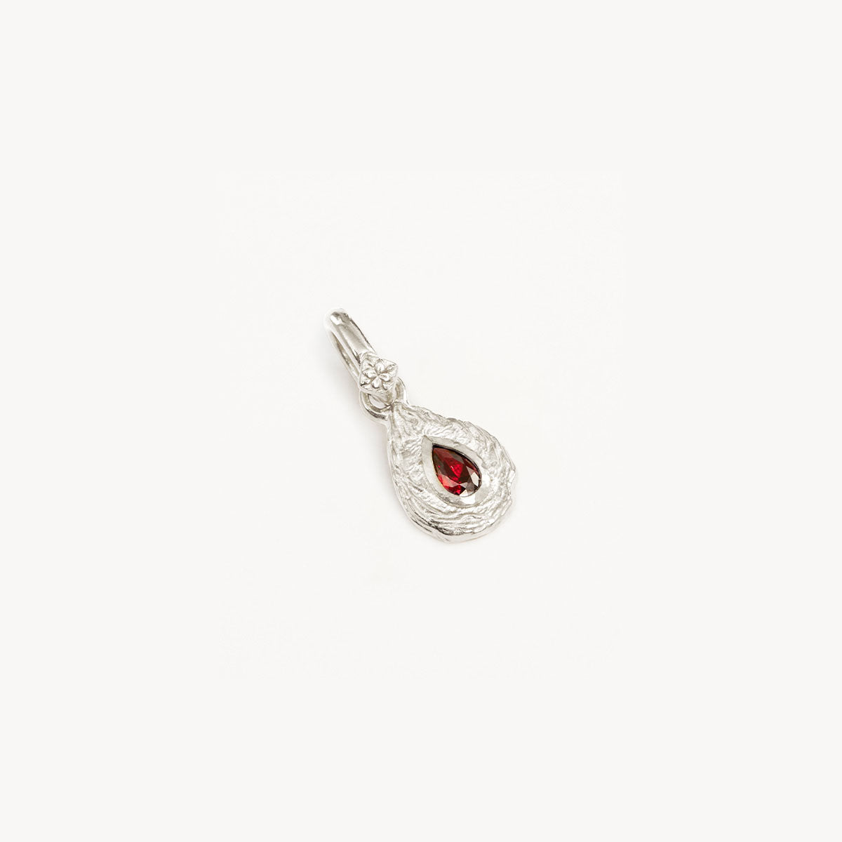 By Charlotte With Love Birthstone Annex Link Pendant, Silver