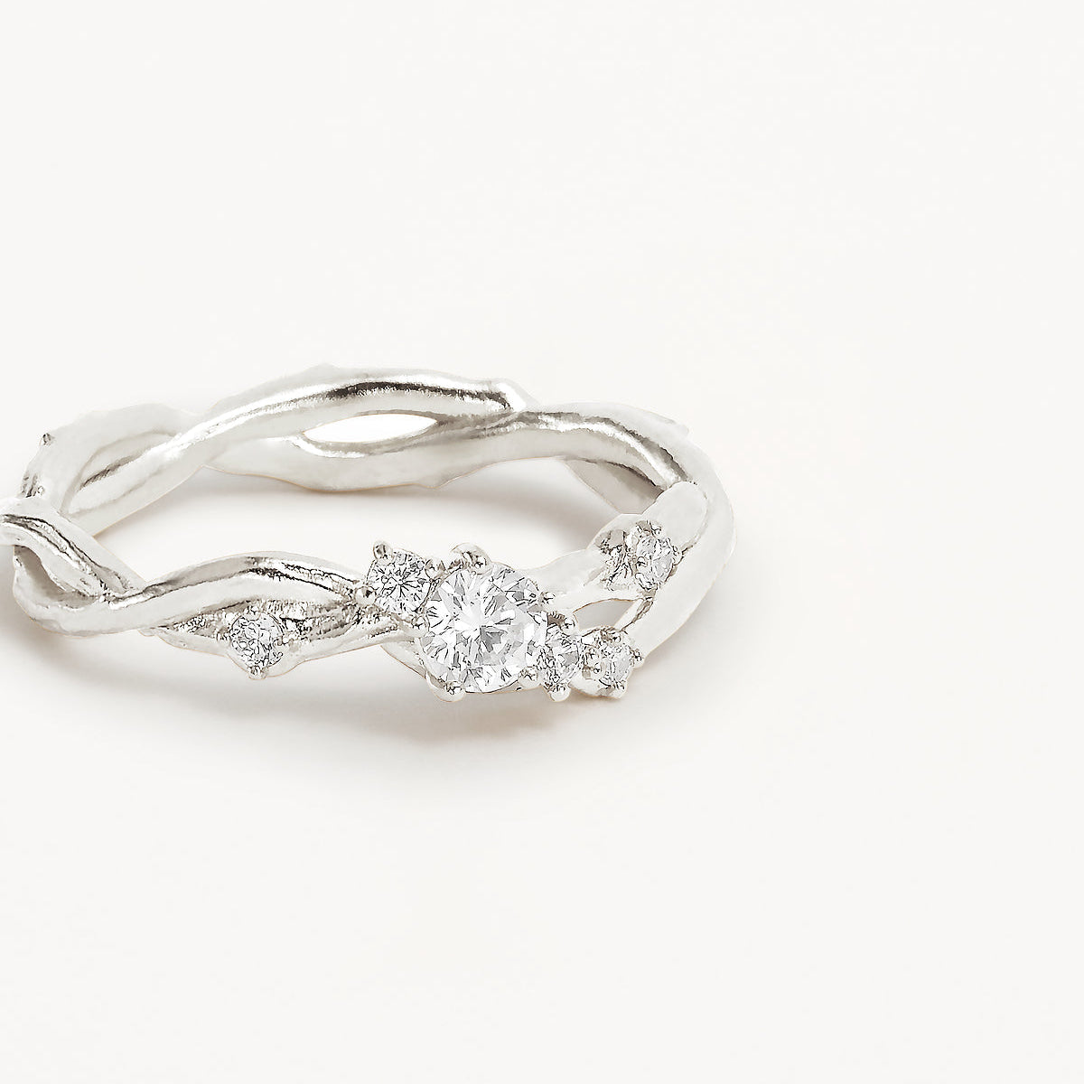 By Charlotte No Rain No Flowers Ring, Silver