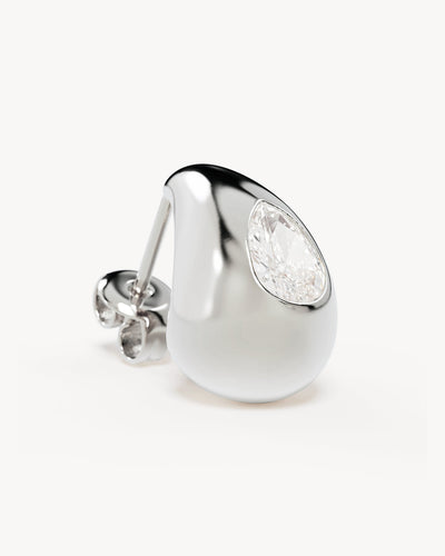 By Charlotte Dewdrop Earrings Small, Silver
