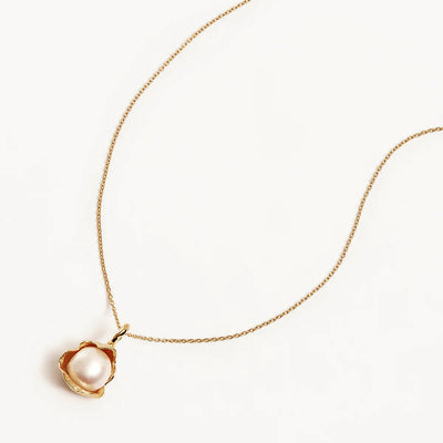 By Charlotte A Place to Dream Pearl Necklace, Gold