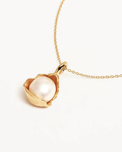 By Charlotte A Place to Dream Pearl Necklace, Gold