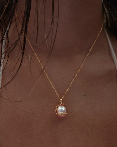 By Charlotte A Place to Dream Pearl Necklace, Gold