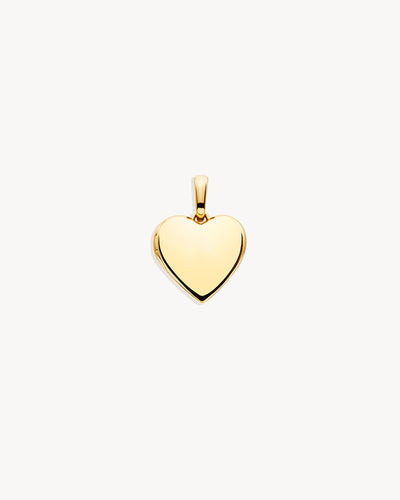 By Charlotte Heart Lotus Locket Pendant, Gold or Silver
