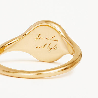 By Charlotte Live in Love Ring, Gold