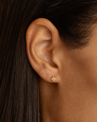 By Charlotte Luminous Stud Earrings, Gold