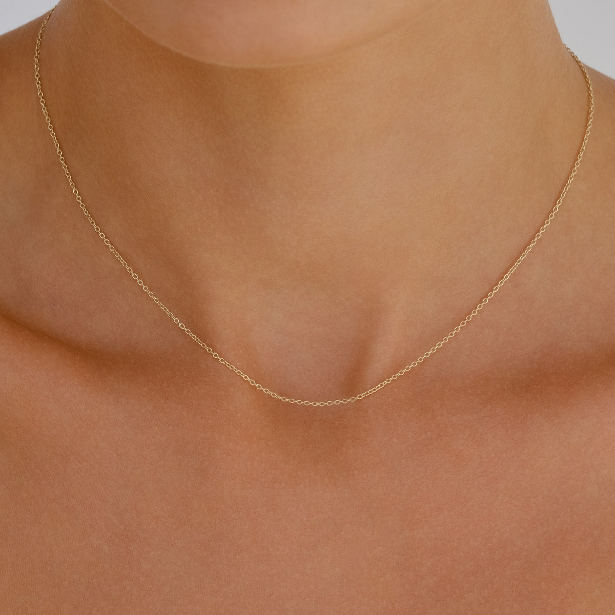 By Charlotte 14k Gold 18" Rolo Chain Necklace