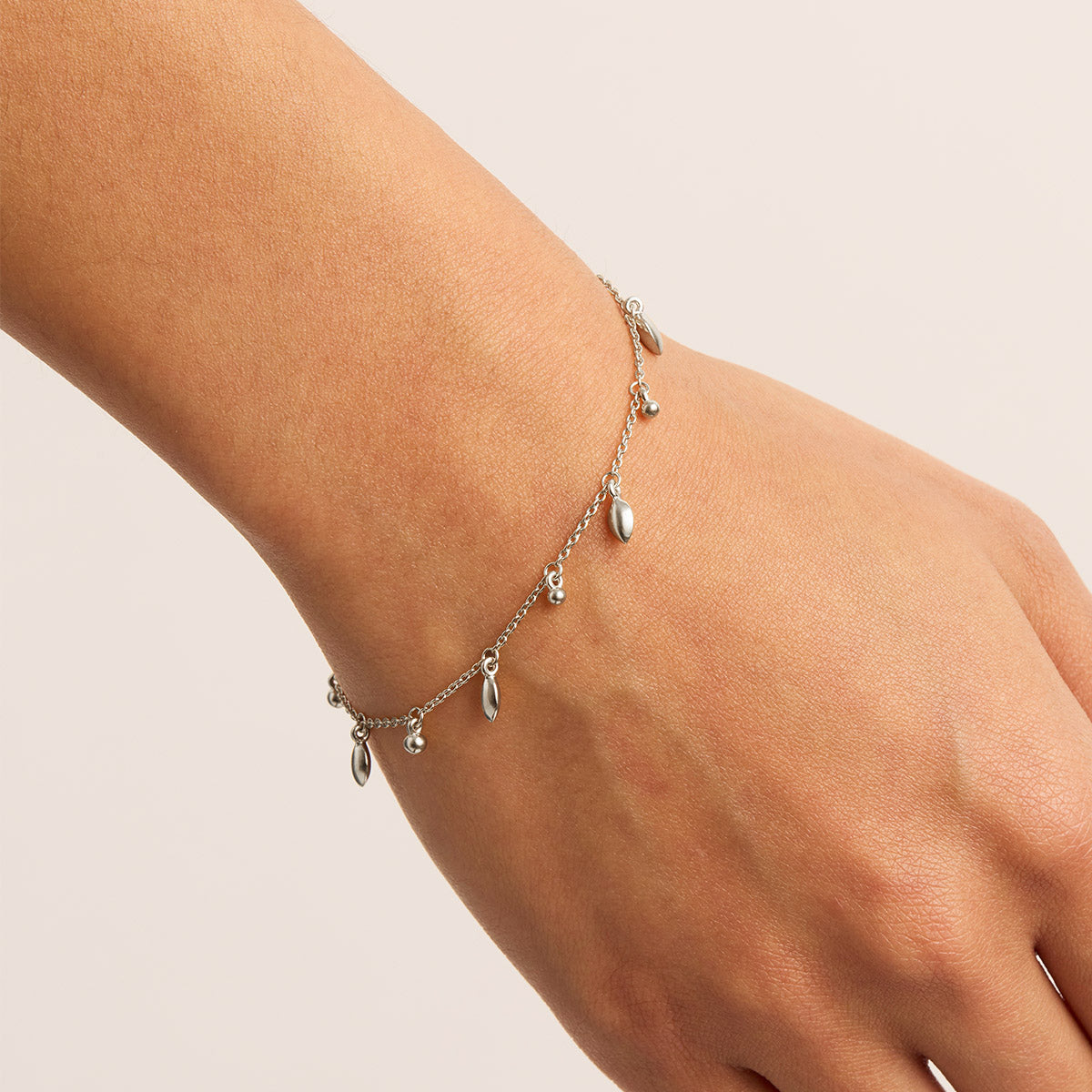 By Charlotte Live in Grace Bracelet, Silver