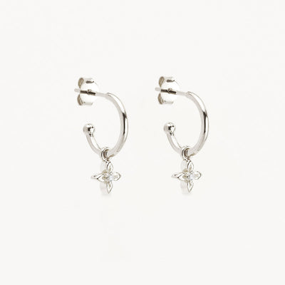 By Charlotte Live in Light Hoop Earrings, Silver