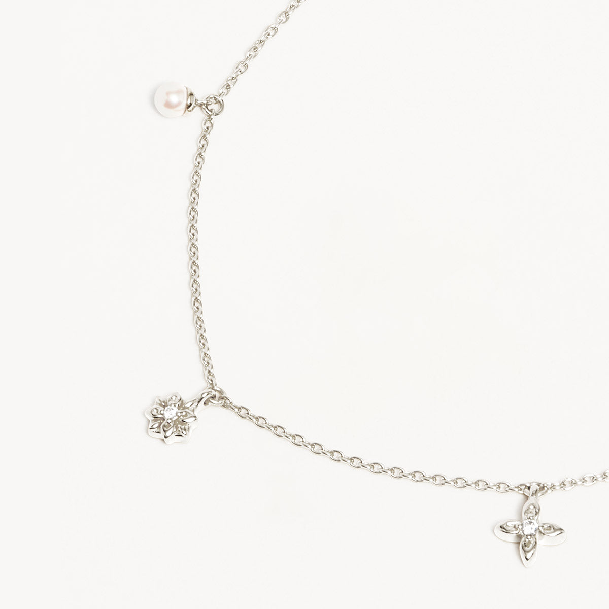 By Charlotte Live in Peace Choker, Silver