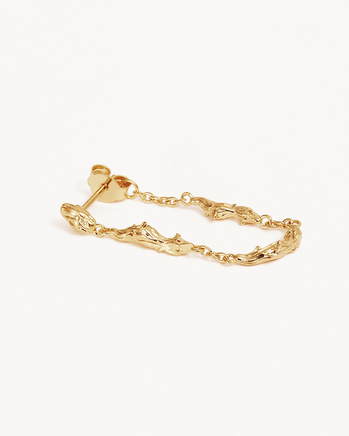 By Charlotte Drift Chain Earrings, Gold