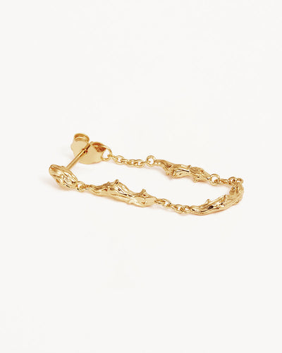 By Charlotte Drift Chain Earrings, Gold
