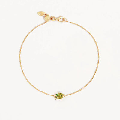 By Charlotte Kindred August Birthstone Bracelet, Gold or Silver