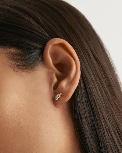 By Charlotte Mist Stud Earrings, Gold