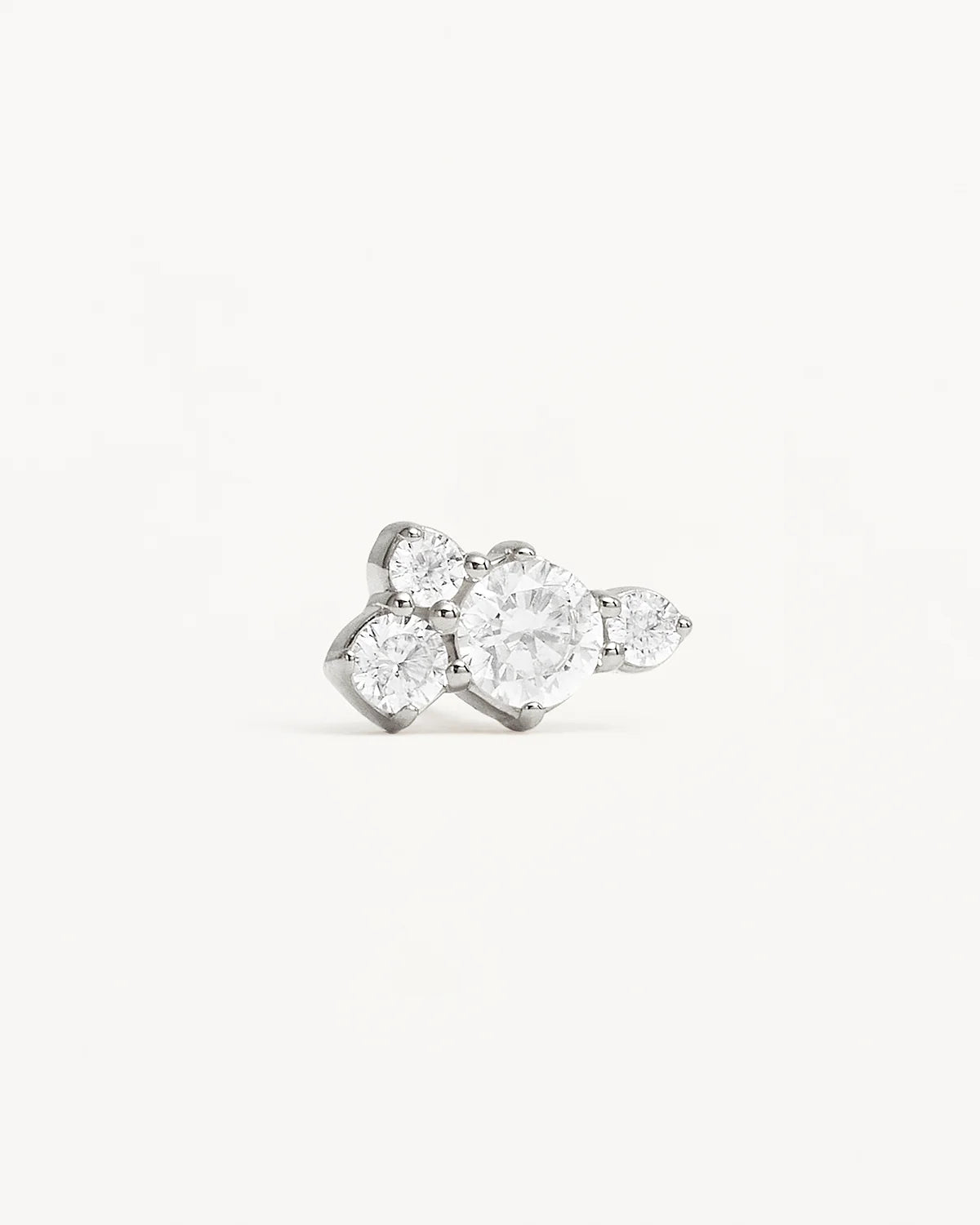 By Charlotte Mist Stud Earrings, Silver