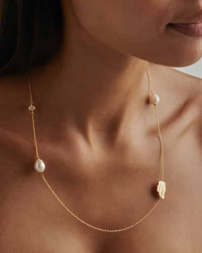 By Charlotte Moonlit Tides Necklace, Gold