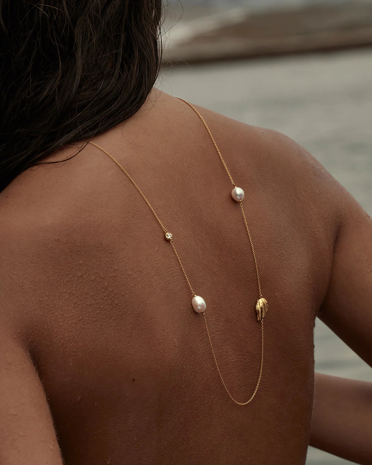 By Charlotte Moonlit Tides Necklace, Gold