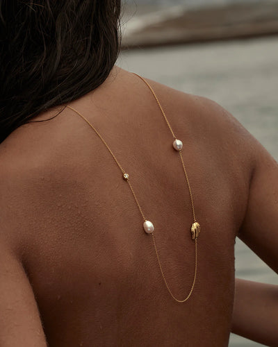 By Charlotte Moonlit Tides Necklace, Gold