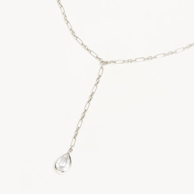 By Charlotte Adored Lariat Necklace, Silver