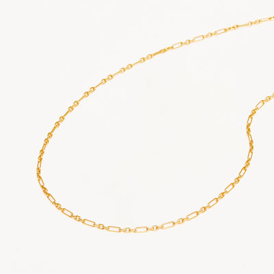 By Charlotte 19" Mixed Link Chain Necklace, Gold