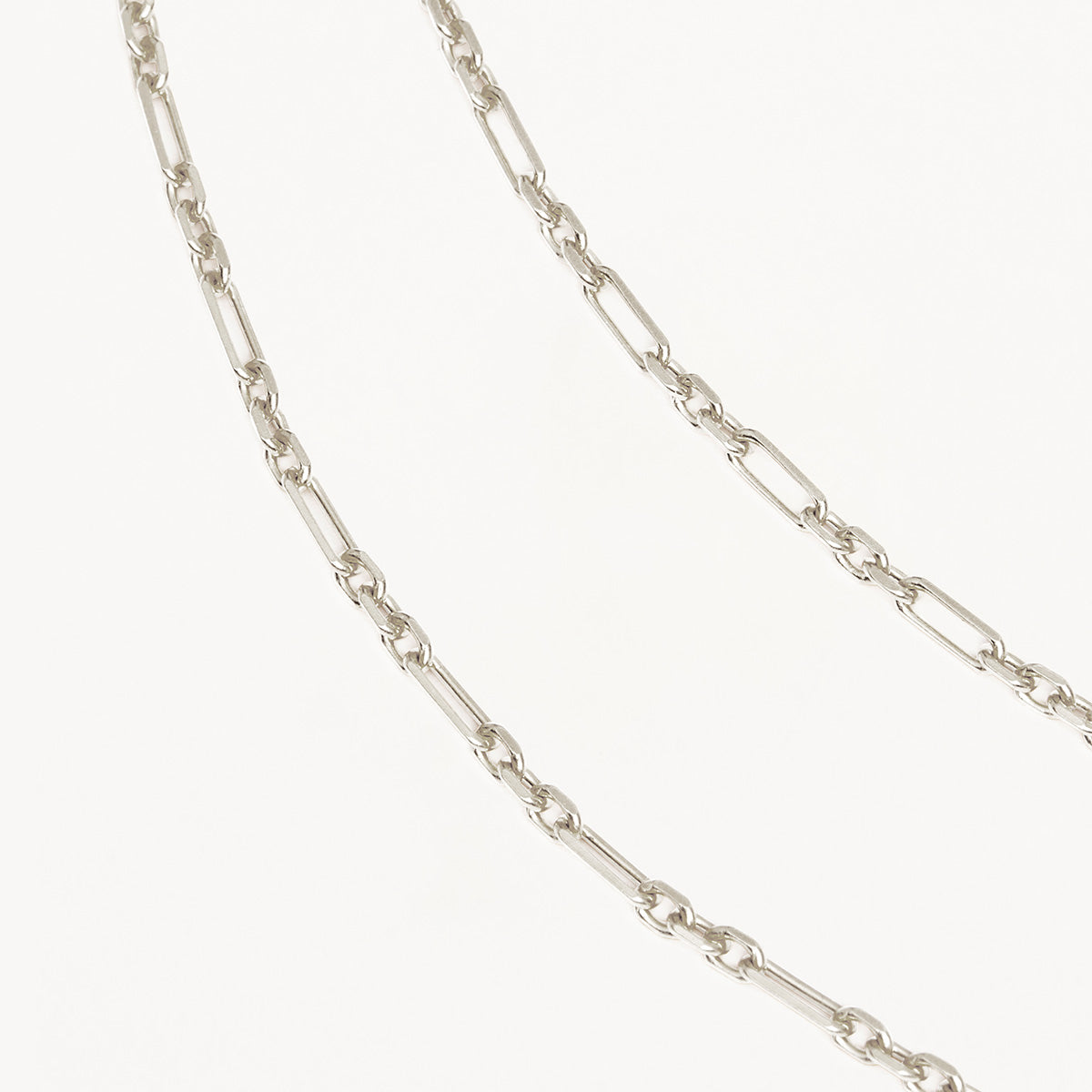 By Charlotte 19" Mixed Link Chain Necklace, Silver