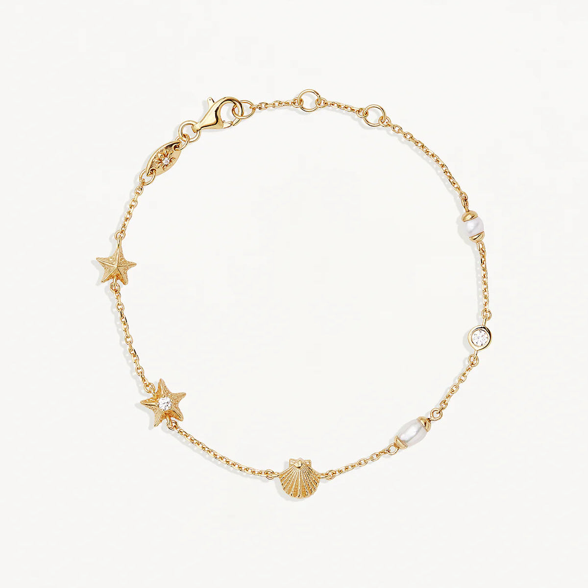 By Charlotte Ocean Dreaming Bracelet, Gold