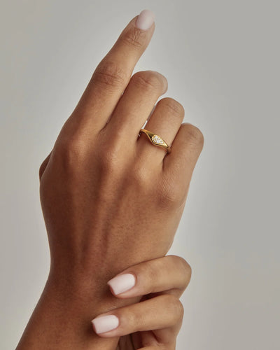 By Charlotte Ocean Mist Ring, Gold