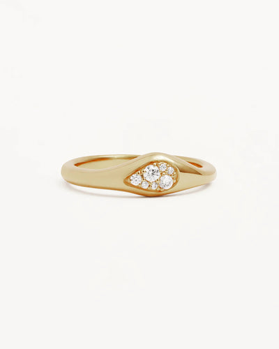 By Charlotte Ocean Mist Ring, Gold