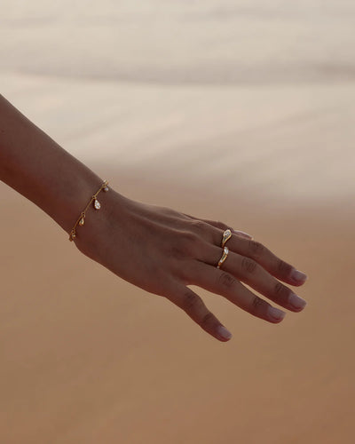 By Charlotte Ocean Mist Ring, Gold
