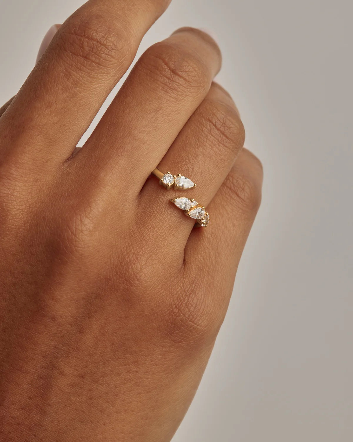 By Charlotte Ocean Whisper Ring, Gold