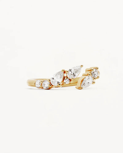 By Charlotte Ocean Whisper Ring, Gold