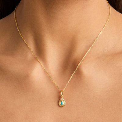 By Charlotte With Love Birthstone Annex Link Pendant, Gold