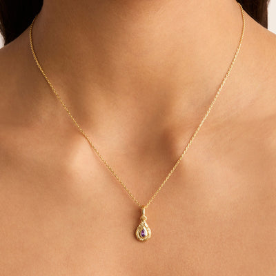 By Charlotte With Love Birthstone Annex Link Pendant, Gold