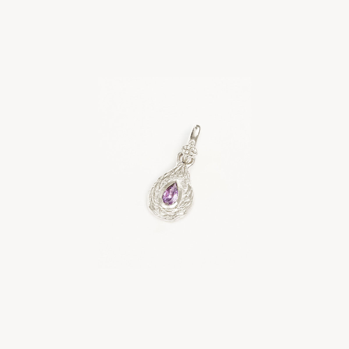 By Charlotte With Love Birthstone Annex Link Pendant, Silver