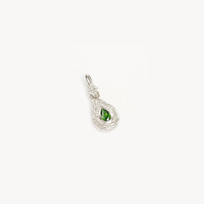 By Charlotte With Love Birthstone Annex Link Pendant, Silver