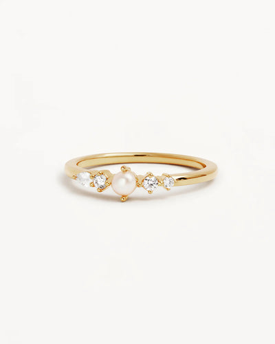 By Charlotte Sea Foam Ring, Gold