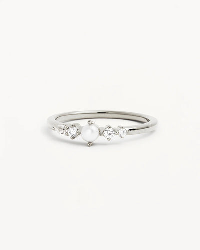 By Charlotte Sea Foam Ring, Silver