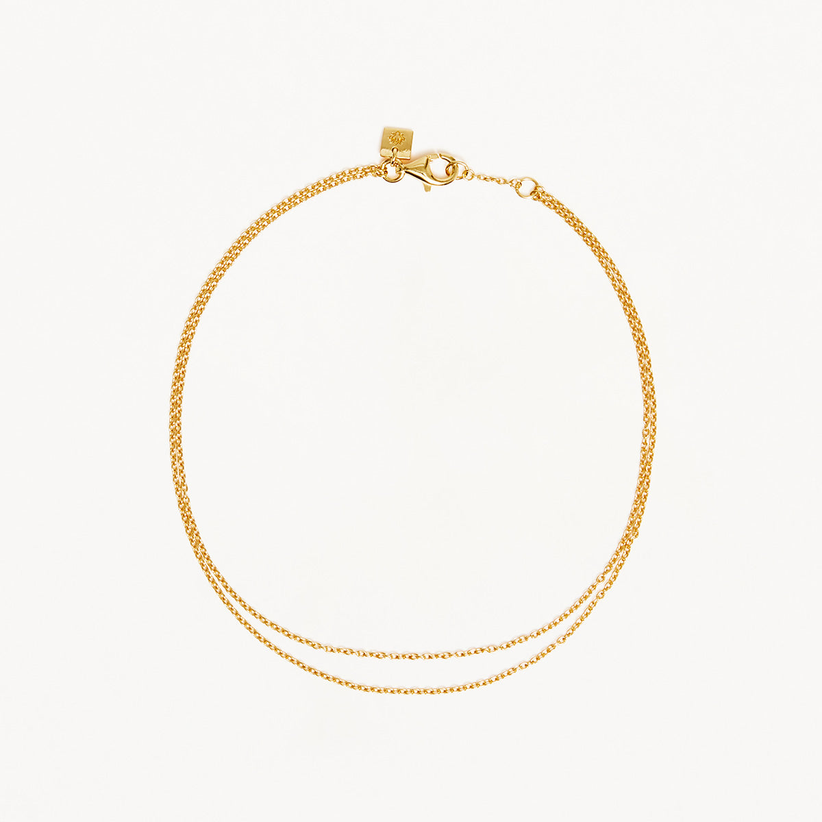 By Charlotte Purity Double Chain Anklet, Gold