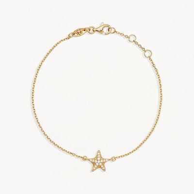By Charlotte By the Sea Starfish Bracelet, Gold