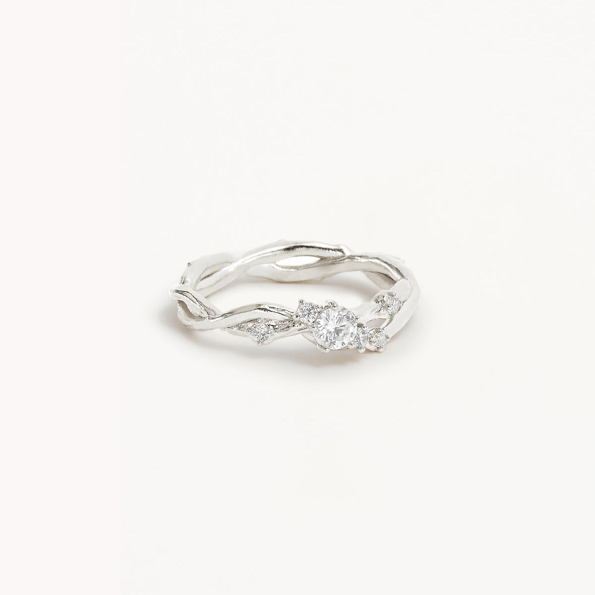By Charlotte No Rain No Flowers Ring, Silver