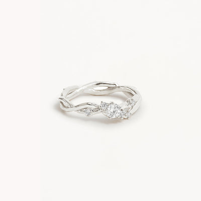 By Charlotte No Rain No Flowers Ring, Silver