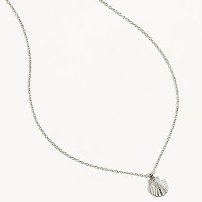 By Charlotte By the Shore Shell Necklace, Silver