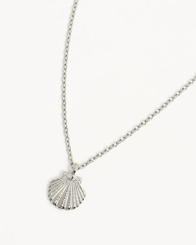 By Charlotte By the Shore Shell Necklace, Silver