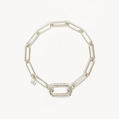 By Charlotte With Love Annex Link Bracelet Silver