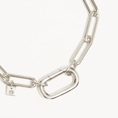 By Charlotte With Love Annex Link Bracelet Silver