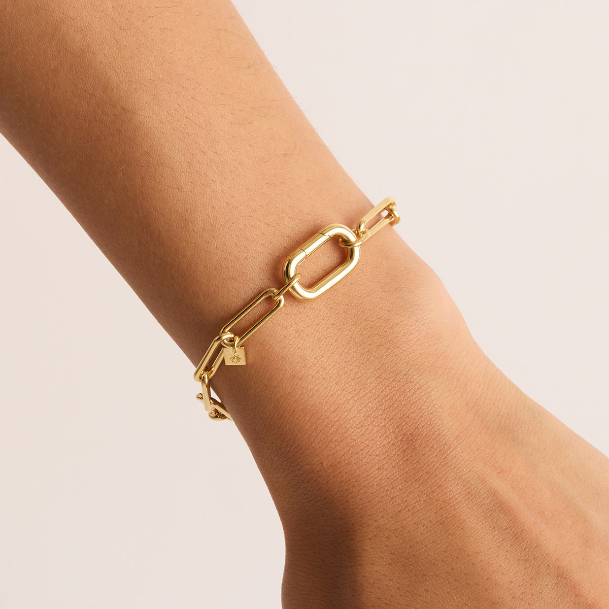 By Charlotte With Love Annex Link Bracelet, Gold