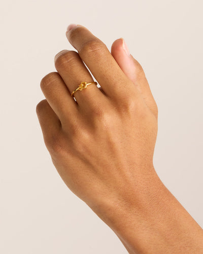 By Charlotte Kindred November Birthstone Ring, Gold or Silver