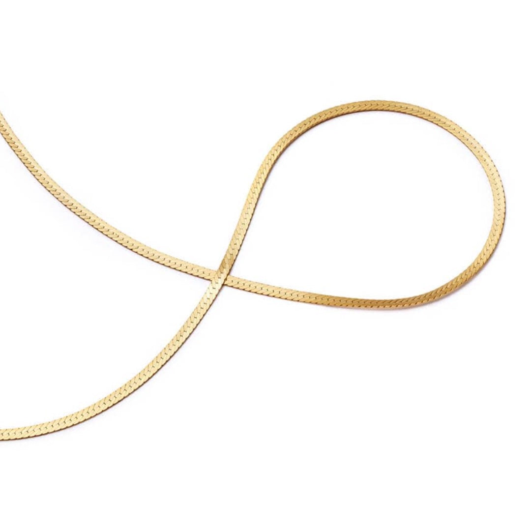 Daisy London Fine Snake Chain Necklace, Gold